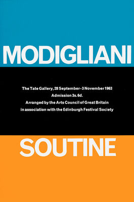 Modigliani and Soutine exhibition poster